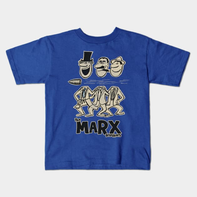 The Marx Brothers Duck Soup Kids T-Shirt by darklordpug